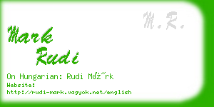 mark rudi business card